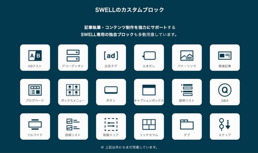 SWELL（スウェル）の便利機能を紹介